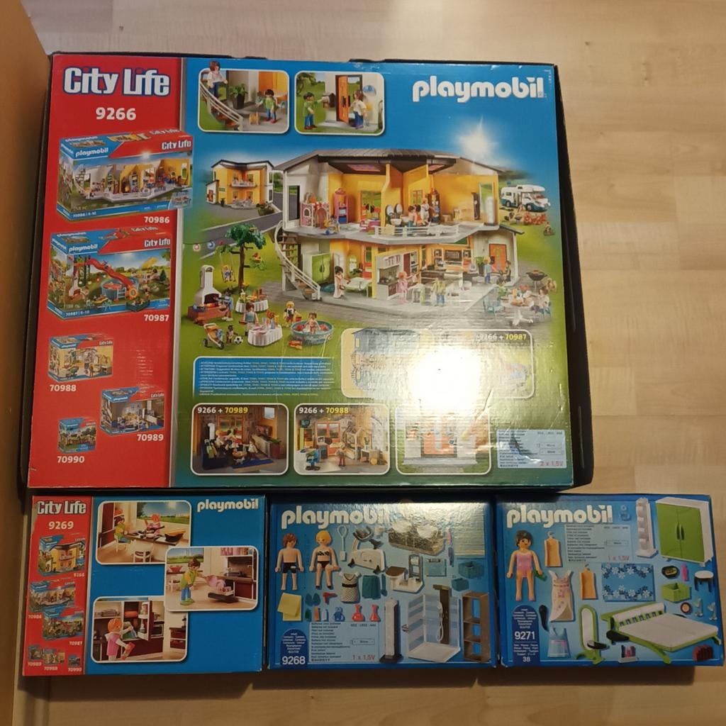 Playmobil City Life maison moderne avec 3 chambres, Enlèvement ou Envoi, Comme neuf