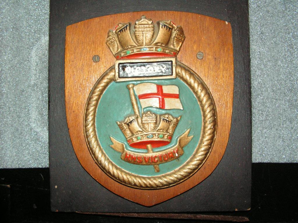 zeldzame Crest HMS Victory, Ophalen of Verzenden
