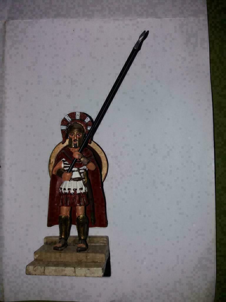 SOLDAT DE PLOMB: HOPLITE SPARTIATE (7.5 cm ), Enlèvement