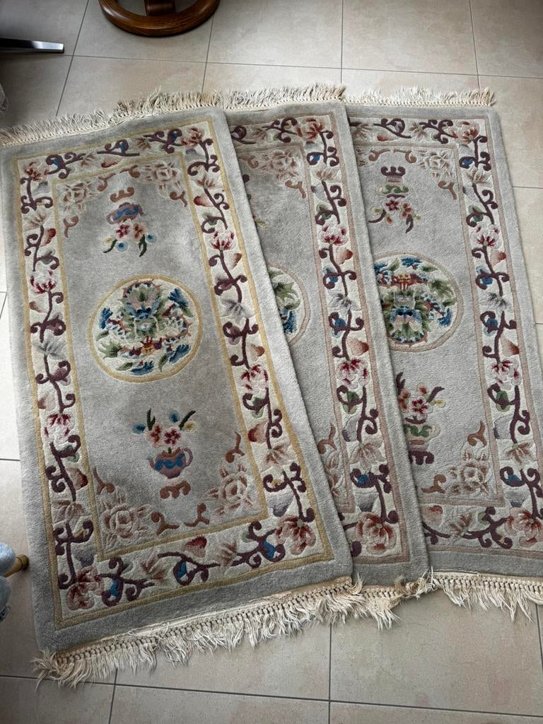 Vloerkleed 3st 140cm x 70 cm, Ophalen, Gebruikt, 50 tot 100 cm, 150 tot 200 cm