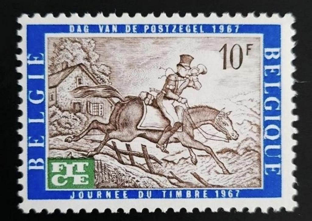 België: OBP 1422 ** Telecommunicatie 1967., Postzegels en Munten, Postzegels | Europa | België, Frankeerzegel, Ophalen of Verzenden