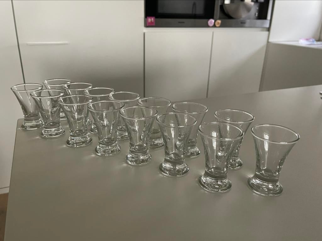 Glazen (wijn, bier, druppel, porto, tripel, cognac), Ophalen, Gebruikt