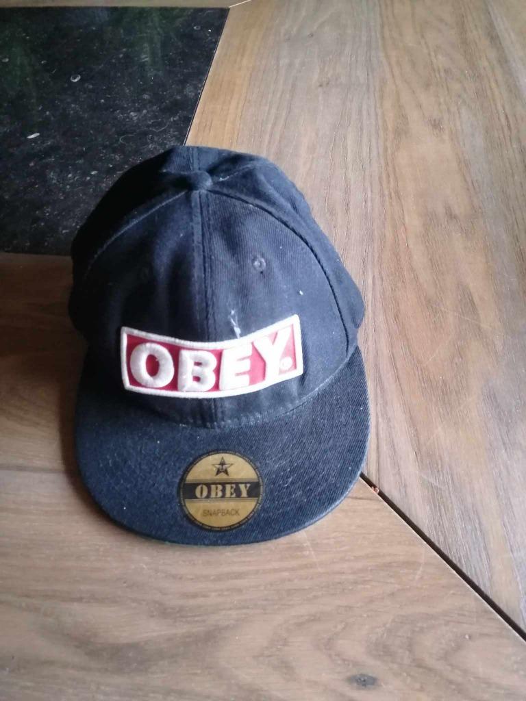 PET ZWART MERK OBEY – ONE SIZE  (doo, Kleding | Heren, OBEY, Pet, Gedragen, One size fits all