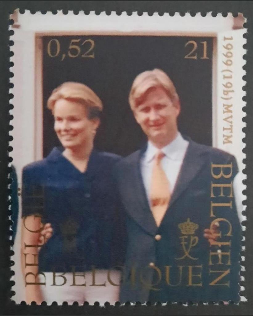 België: OBP 2857 ** Prinselijk huwelijk 1999., Koninklijk huis, Frankeerzegel, Ophalen of Verzenden, Zonder stempel