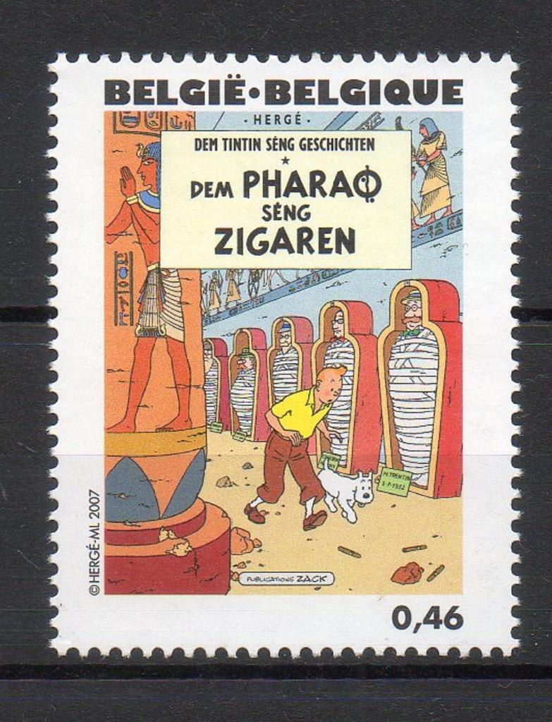 Année 2007 : 3639 ** - Tintin : 100e anniv.de la naissance d, Enlèvement ou Envoi
