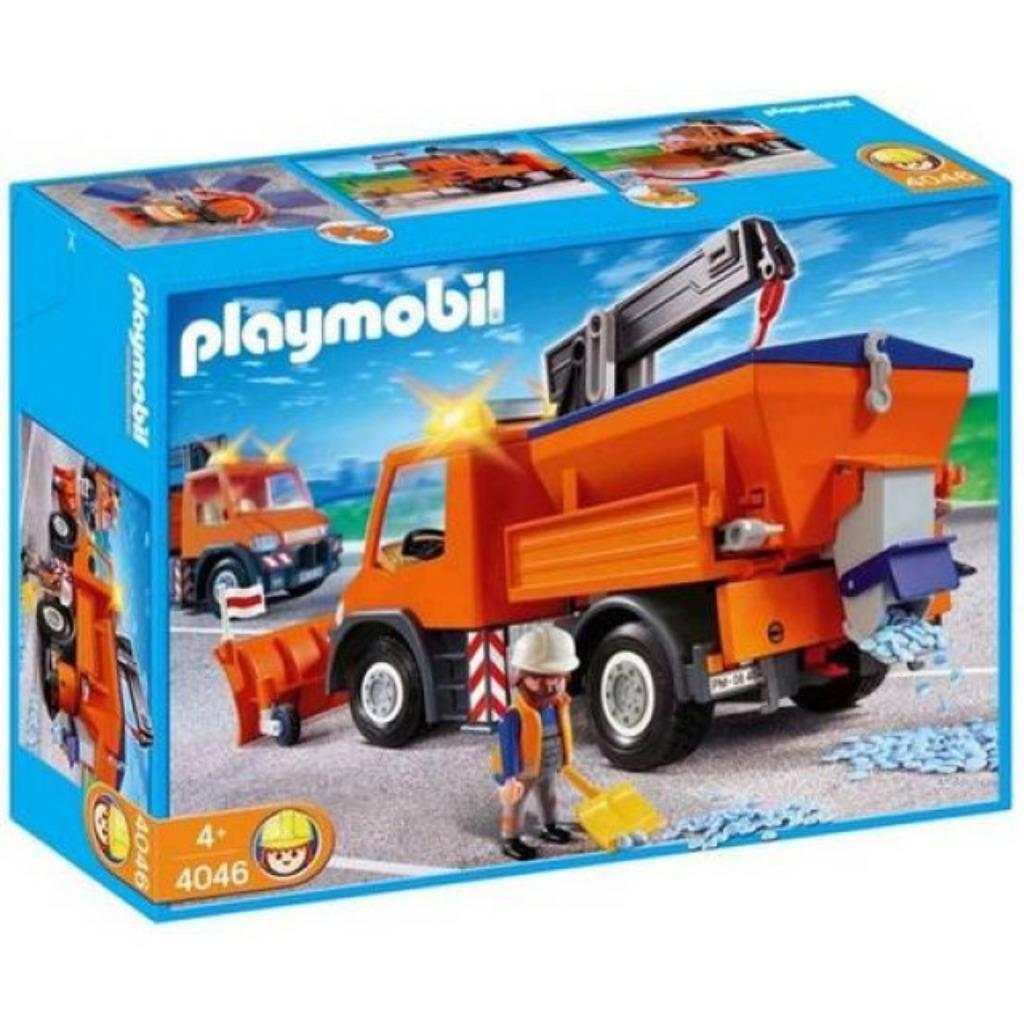 playmobil strooiwagen sneeuwruimer 4046, Ophalen of Verzenden, Zo goed als nieuw, Complete set