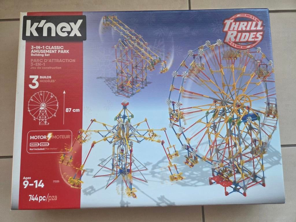 K'NEX - 3 EN 1 - Parc d'attractions, Enlèvement, Comme neuf, Construction