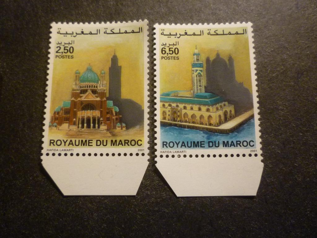 Marokko/Maroc 2001 Mi 1382/1383** Postrfris/Neuf, Verzenden, Marokko