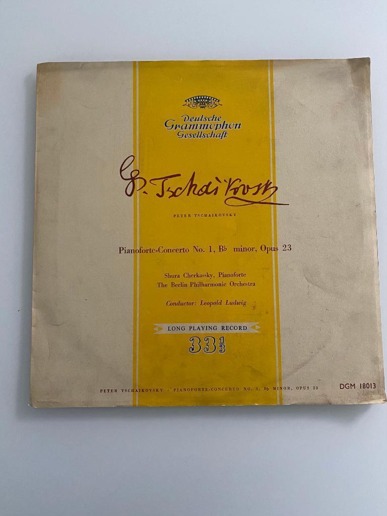 Tchaikovsky Cherkassky Berlin Phil Orch Ludwig ‎Piano-Con 1, Cd's en Dvd's, Vinyl | Klassiek, Zo goed als nieuw, Orkest of Ballet