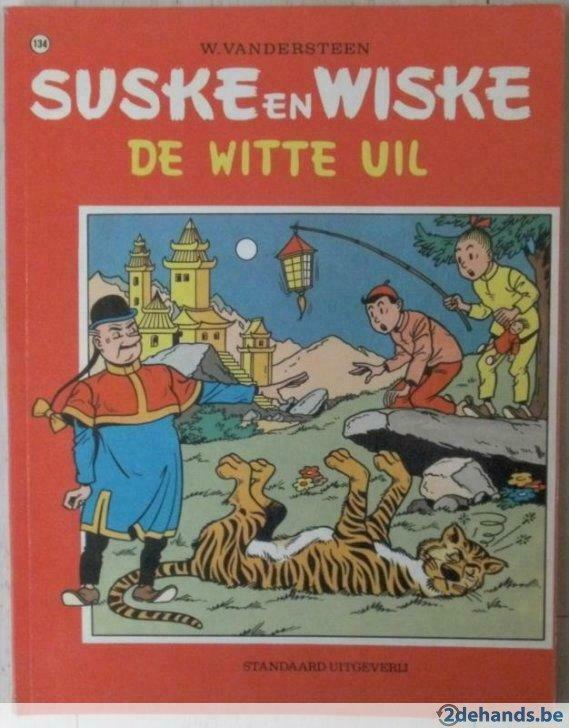 Suske en Wiske nr. 134 - De witte uil (1e druk heruitgave), Boeken, Stripverhalen, Ophalen of Verzenden, Gelezen