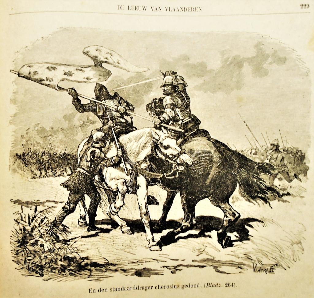 H. Conscience - De Leeuw van Vlaanderen/Het Goudland - 1897, Enlèvement ou Envoi, Hendrik Conscience, Belgique, Utilisé