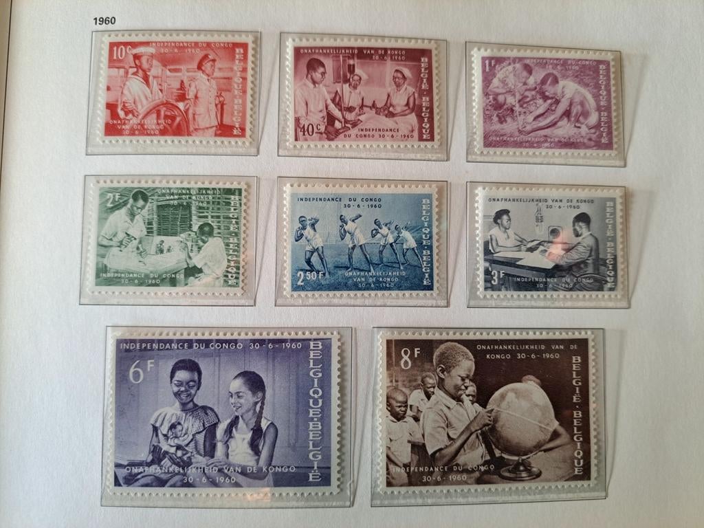 Belgique OBP 1139-1146 ** 1960, Enlèvement ou Envoi, Non oblitéré