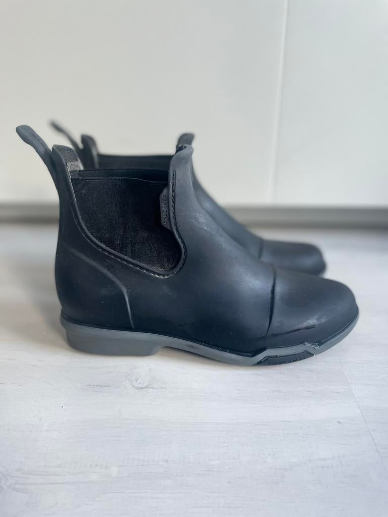 Bottes d'équitation en caoutchouc Fouganza Jodphur taille 35, Enlèvement ou Envoi, Récréation, Femmes, Utilisé