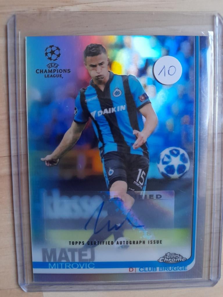 Matej Mitrovic Topps autograph Club Brugge, Ophalen of Verzenden, Zo goed als nieuw