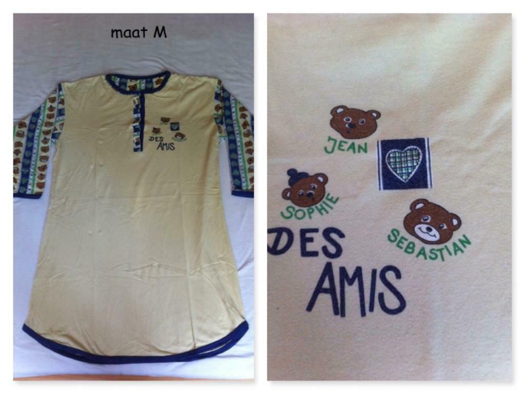 slaapkleed pyjama met beertjes, Kleding | Dames, Ophalen of Verzenden, Gedragen