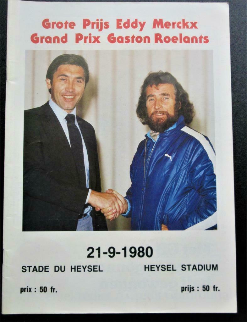 Grand Prix Eddy Merckx et Gaston Roelants op 21-9-1980, Enlèvement ou Envoi, Utilisé, Course à pied et Cyclisme