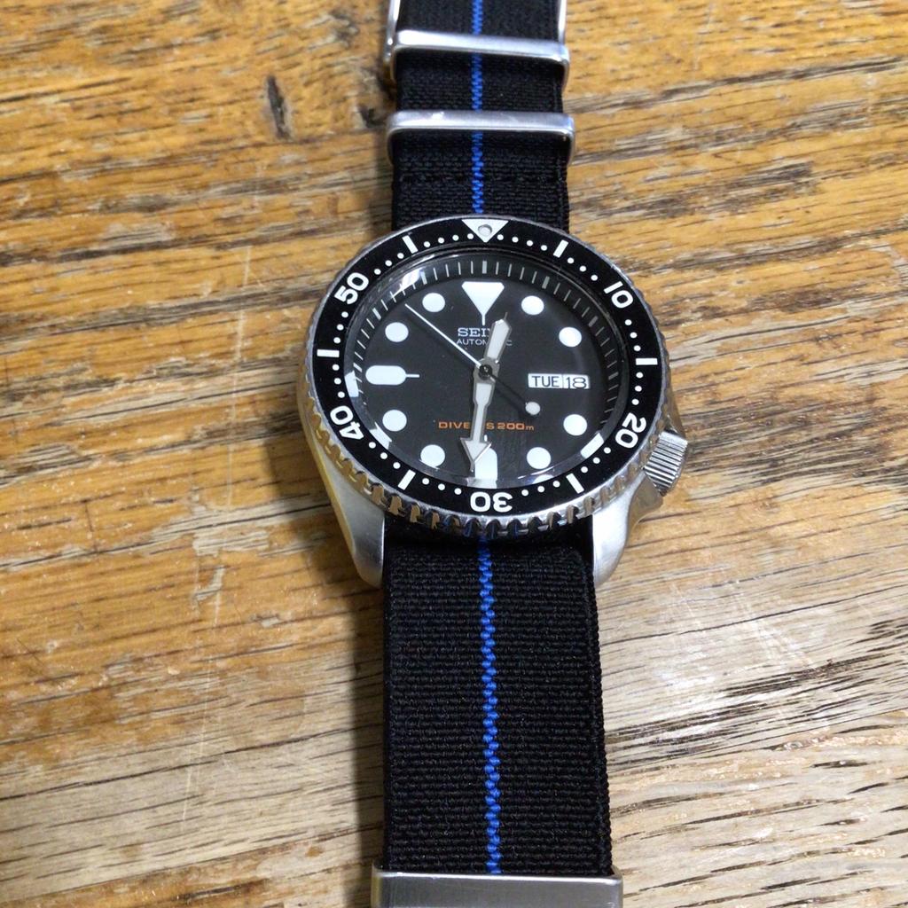 Seiko SKX 007 with box and papers., Ophalen, Zo goed als nieuw