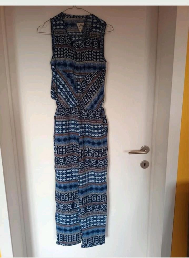 Combinaison IKKS bleue et marron taille S, Enlèvement ou Envoi, Taille 36 (S), Comme neuf, Ikks
