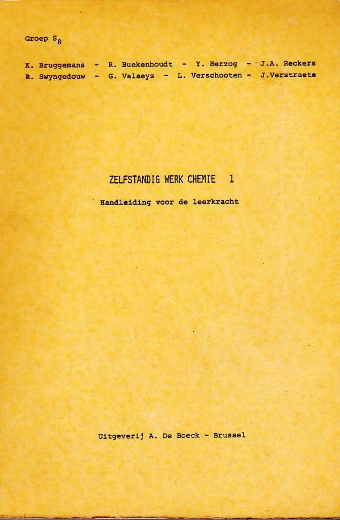 Zelfstandig werk Chemie I en II.., Boeken, Schoolboeken, Ophalen of Verzenden, Gelezen, ASO, Scheikunde