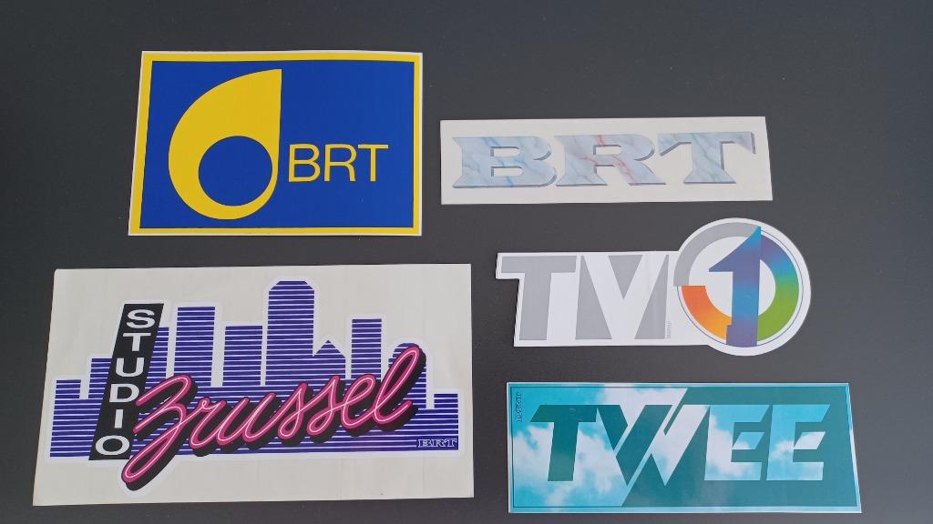 BRT stickers (studio brussel) etc, Verzamelen, Ophalen of Verzenden, Zo goed als nieuw, Film, Tv of Omroep
