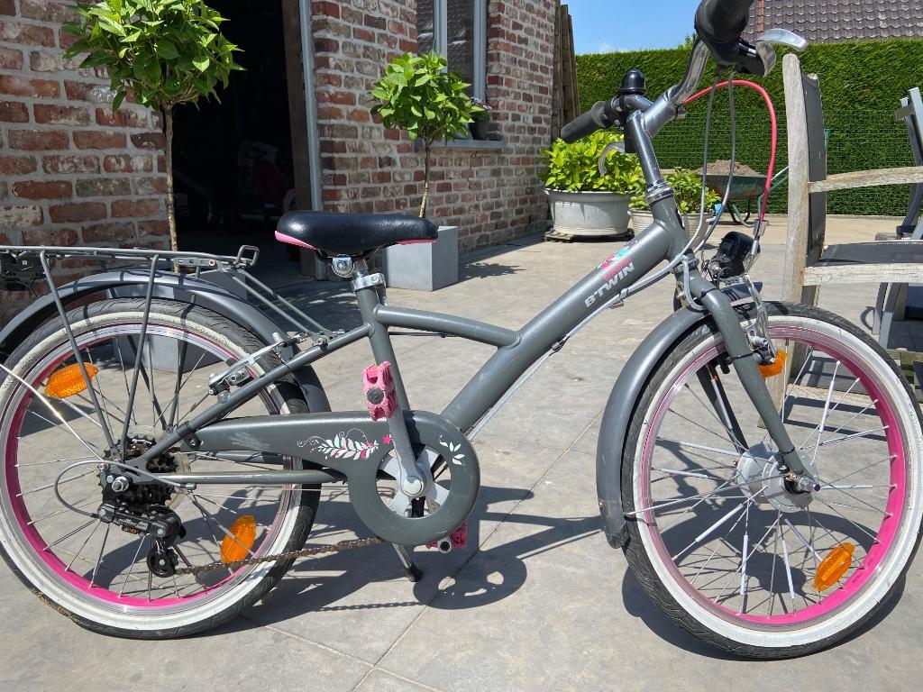 Fiets  b-twin vanaf 6 jaar (28 inch), Ophalen, B-twin, 18 inch, Handrem
