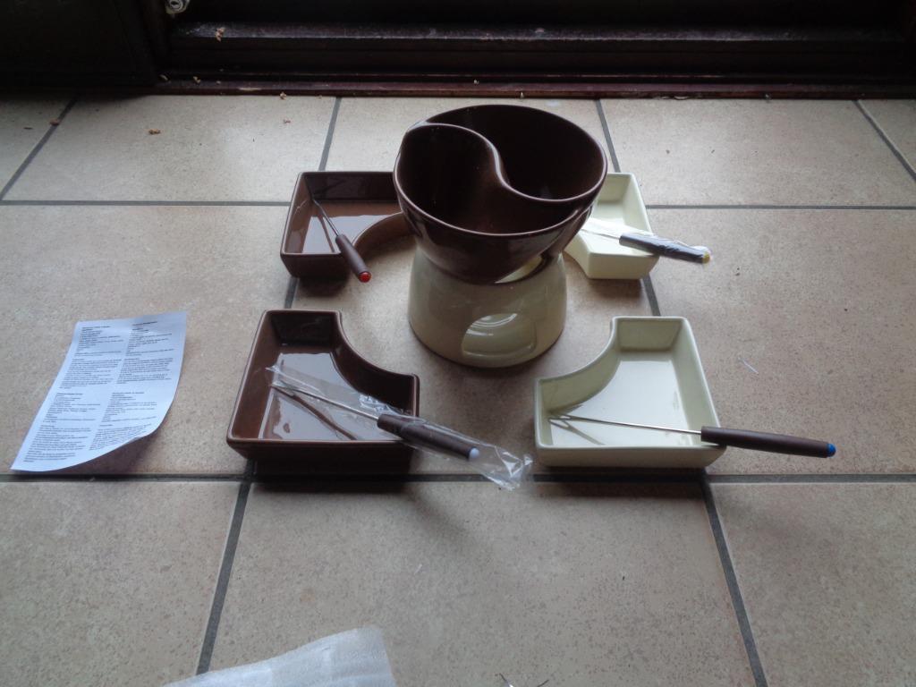 Fondue au chocolat Casa Wine&Dine, Enlèvement ou Envoi, Neuf, Brûleur, Service à fondue