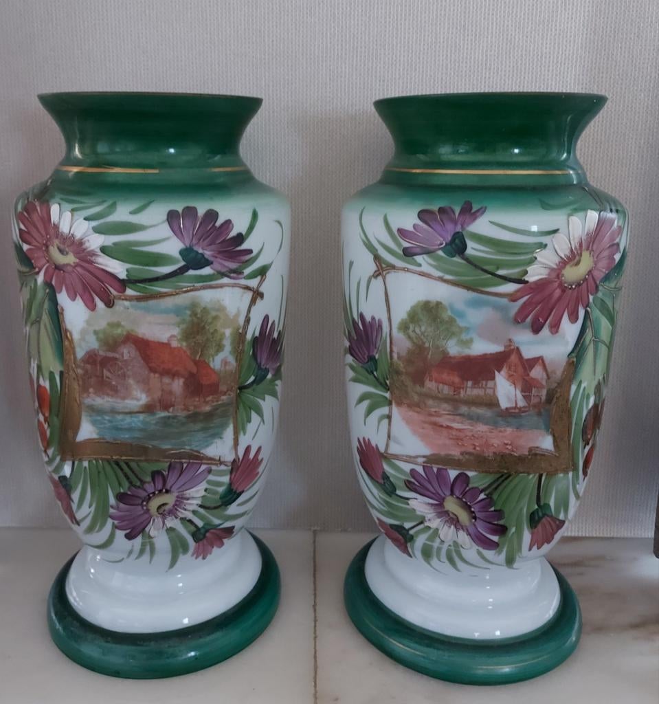 Opaline vazen, Antiek en Kunst, Ophalen of Verzenden