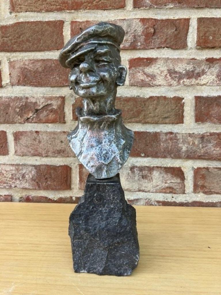 Metalen beeldje : kunstwerk, Antiek en Kunst, Ophalen