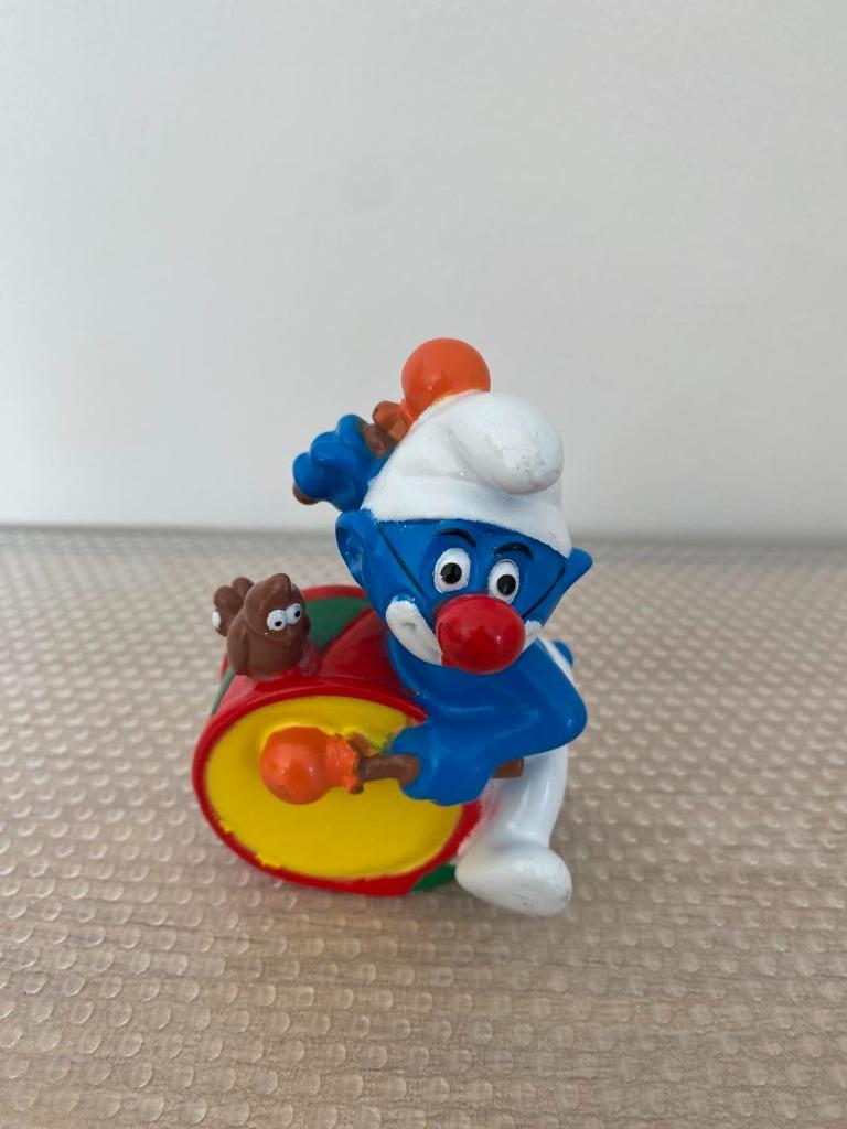 Smurf met Trom 1995 Peyo, Enlèvement ou Envoi, Neuf, Poupée, Figurine ou Peluche