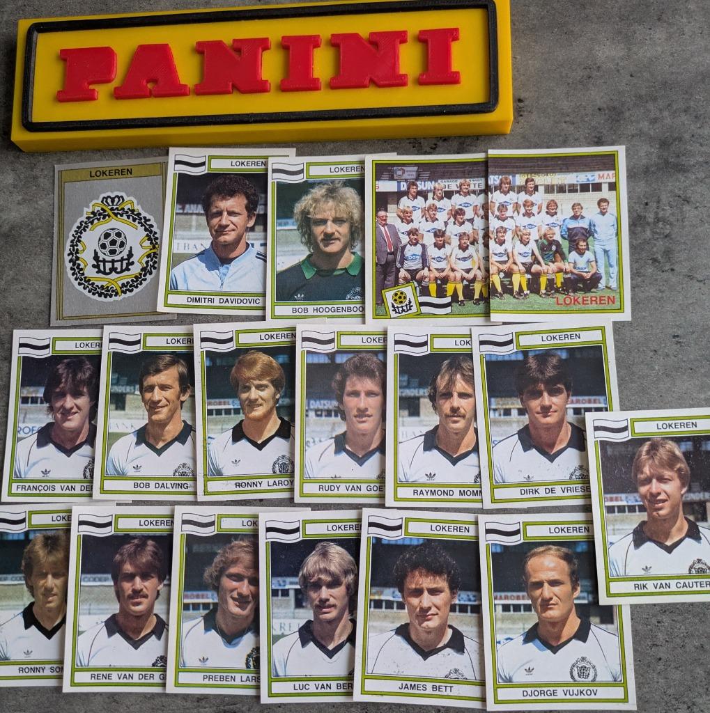 PANINI FOOTBALL 84 pièces LOKEREN 18 AUTOCOLLANTS 1984, Envoi