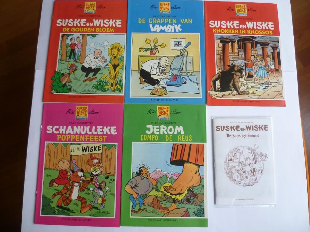 6X S&W MINI ALBUMS ALS BIJLAGEN VAN WEEKBLAD UIT 1994/1995, Plusieurs BD, Willy Vandersteen, Comme neuf, Envoi