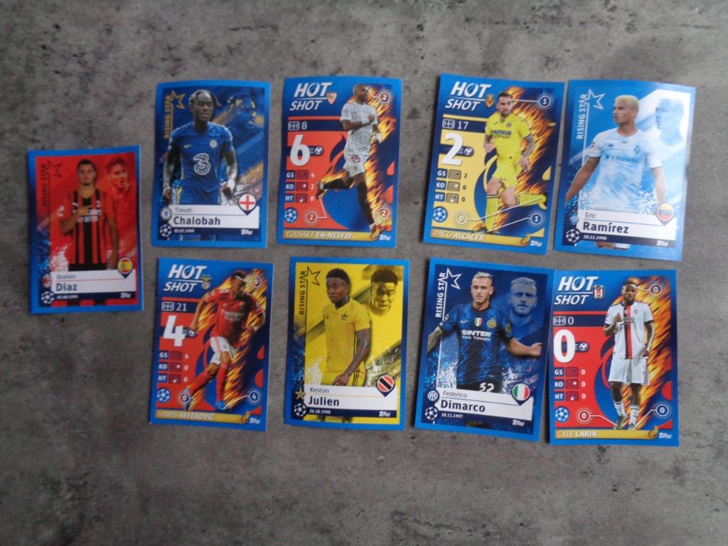 TOPPS CHAMPIONS LEAGUE 2021/22   9X autocollants de football, Envoi