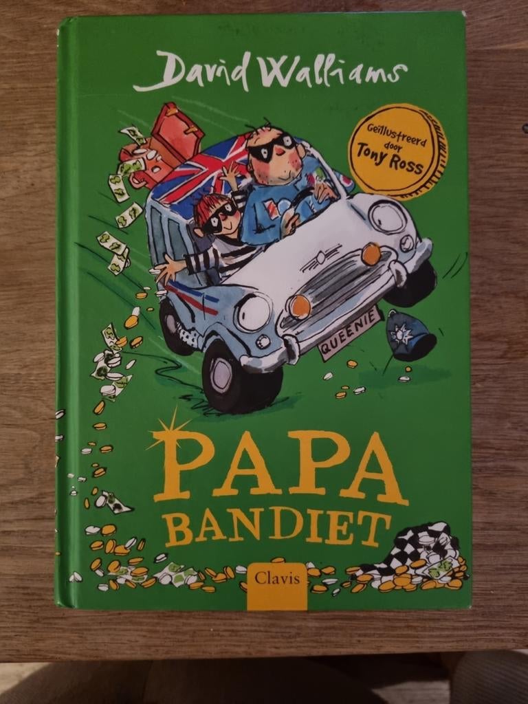 David Walliams - Papa bandiet, Boeken, Kinderboeken | Jeugd | onder 10 jaar, Zo goed als nieuw, Ophalen of Verzenden