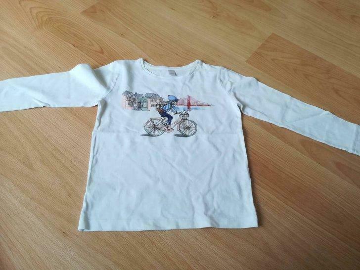 T-shirt met lange mouwen fiets, Verzenden, Gebruikt, Meisje, Shirt of Longsleeve