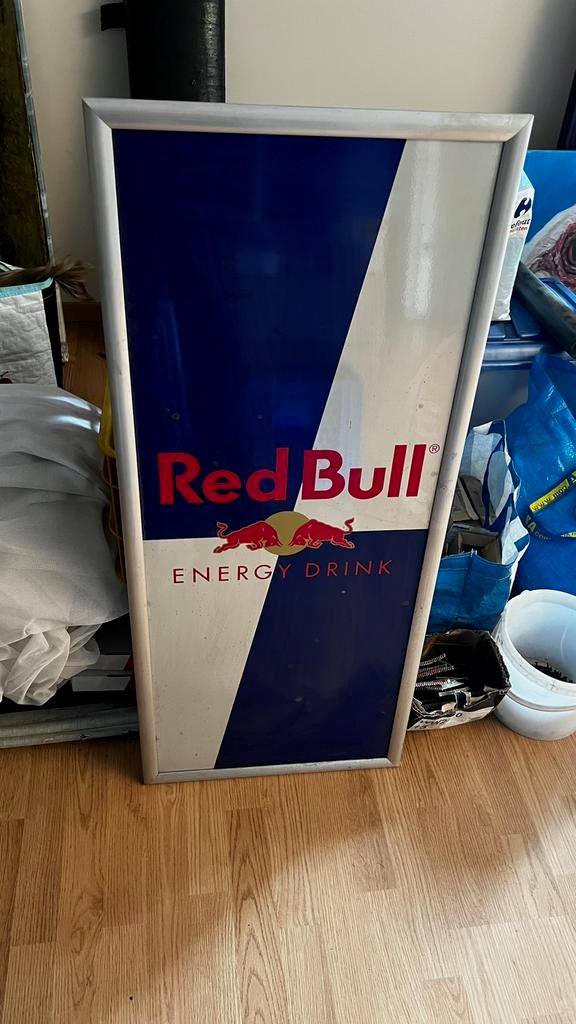 Groot Red Bull reclame paneel in perfecte staat, Verzamelen, Merken en Reclamevoorwerpen, Ophalen, Zo goed als nieuw, Reclamebord