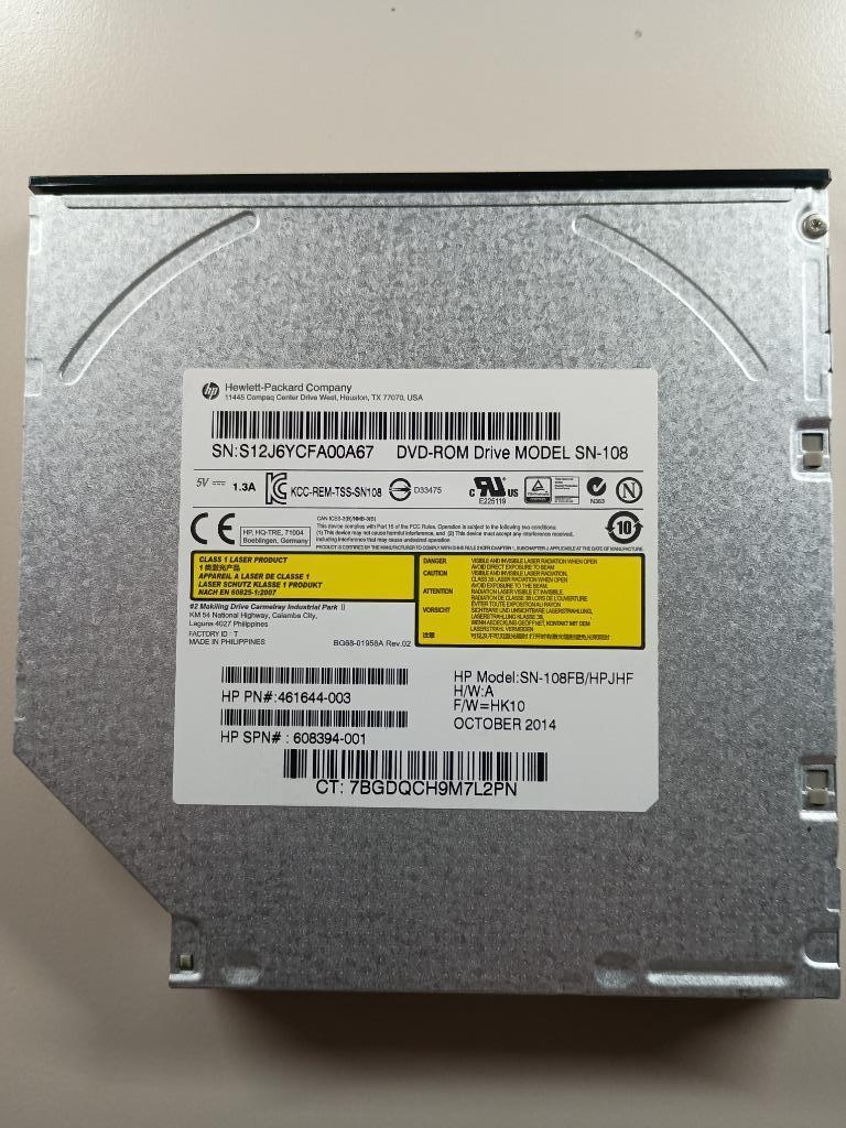HP Lecteur CD/DVD SN-108, Enlèvement ou Envoi, Dvd, Interne, Utilisé