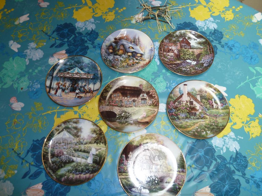 ASSIETTE PORCELAINE FRANKIIN MINT LIMITED EDITION "COTTAGE, Enlèvement