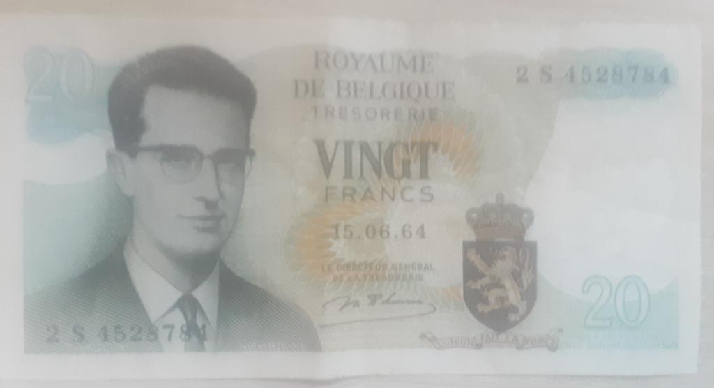 4 Anciens billets francs belges, Timbres & Monnaies, Envoi