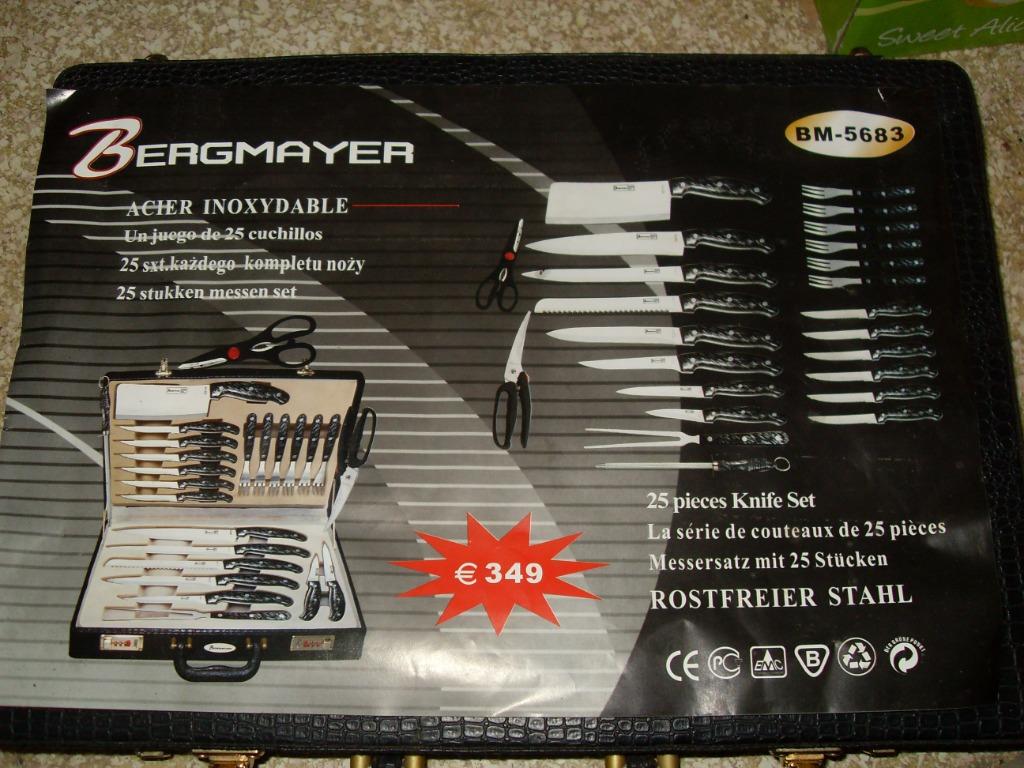 set de couteau bergmayer, Maison & Meubles, Enlèvement, Neuf, Inox ou Chrome