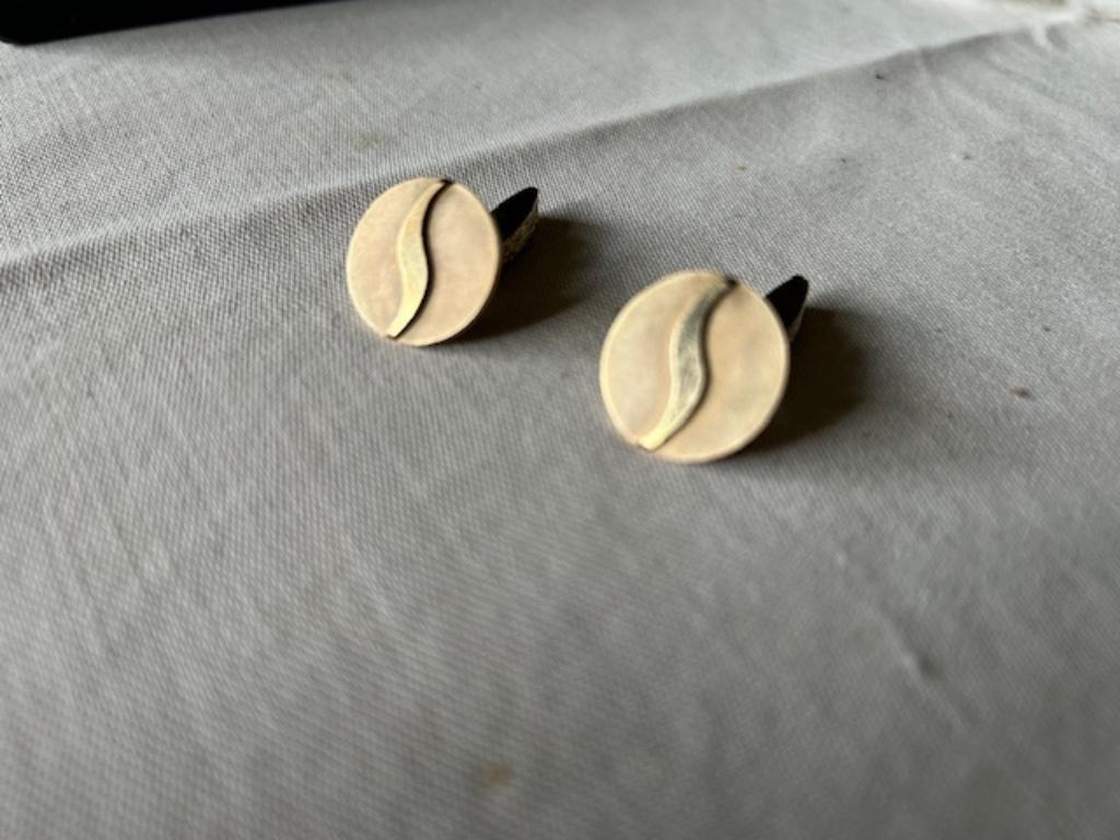 Manchetknopen Sabena goud, Handtassen en Accessoires, Ophalen of Verzenden, Goud, Manchetknopen