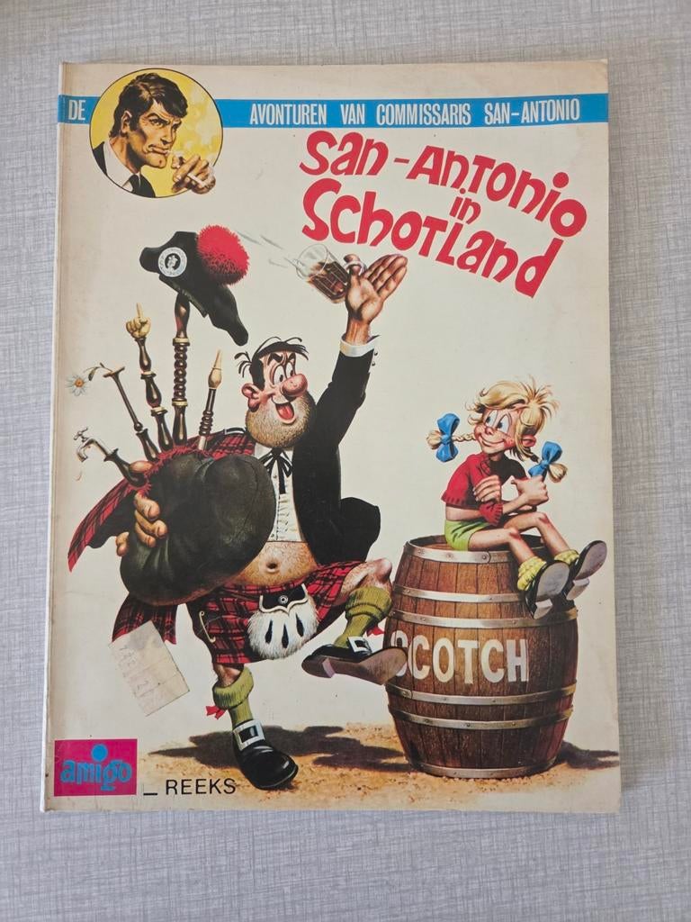 Les aventures du commissaire San-Antonio, 1re édition, Livres, Enlèvement ou Envoi, Une BD, Comme neuf, Amigo reeks