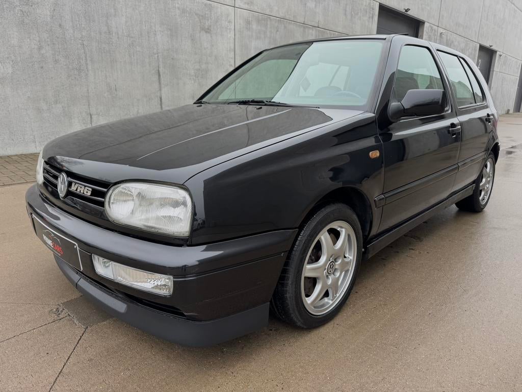 Volkswagen Golf 3 VR6 2.9 Syncro, Auto's, Euro 2, Zwart, Zwart, Leder