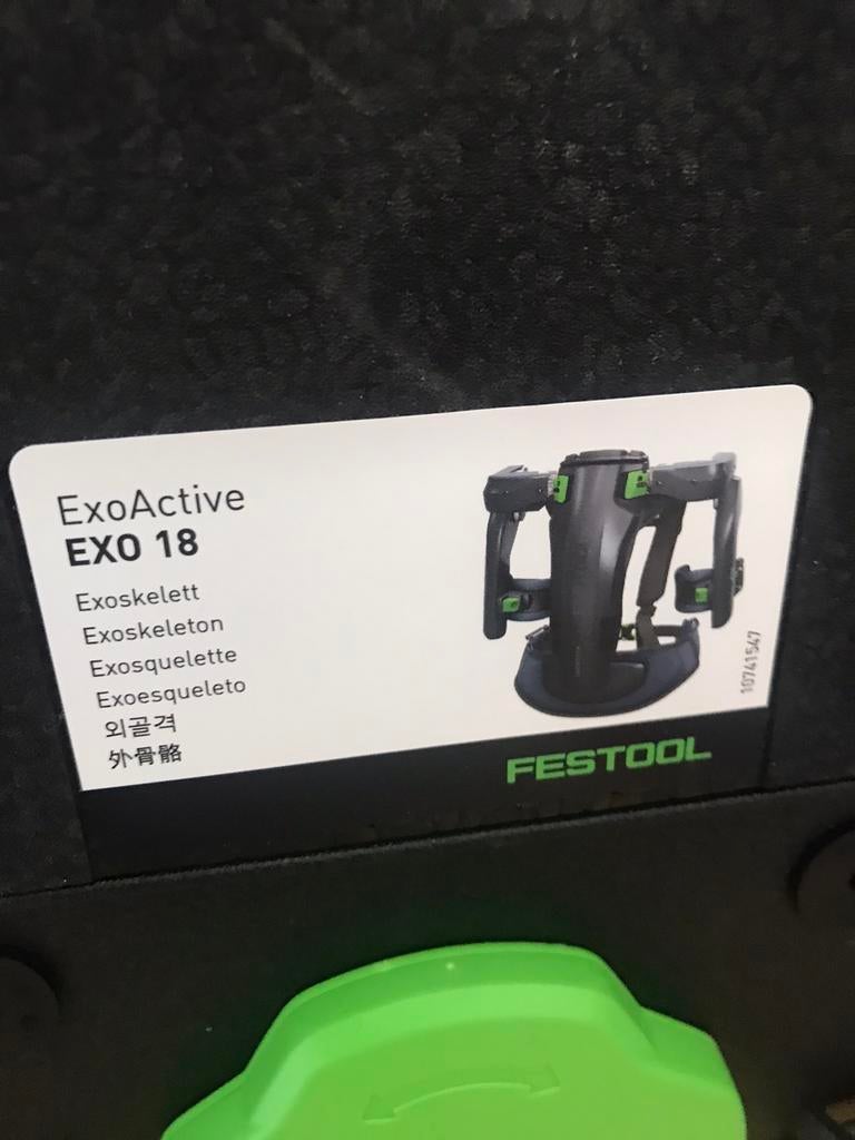 Festool exoskelet exo nieuw +2x4.0ah en oplader, Zo goed als nieuw