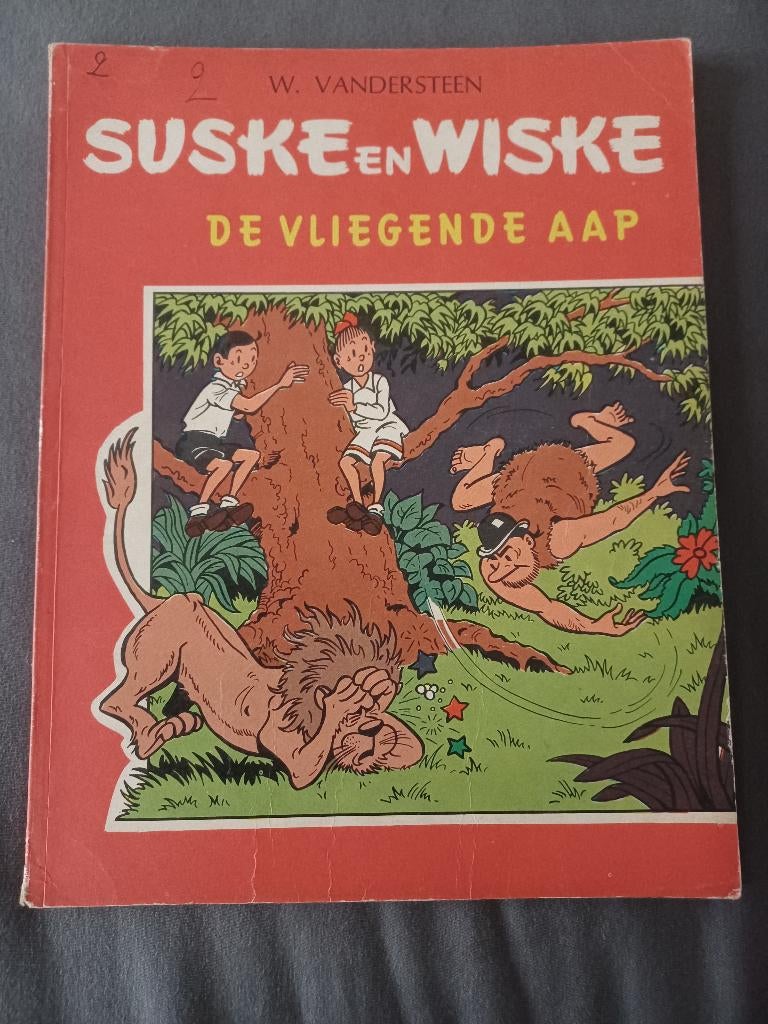 Suske en wiske nr 65. De vliegende aap, Boeken, Gelezen, Willy Vandersteen, Eén stripboek, Ophalen of Verzenden