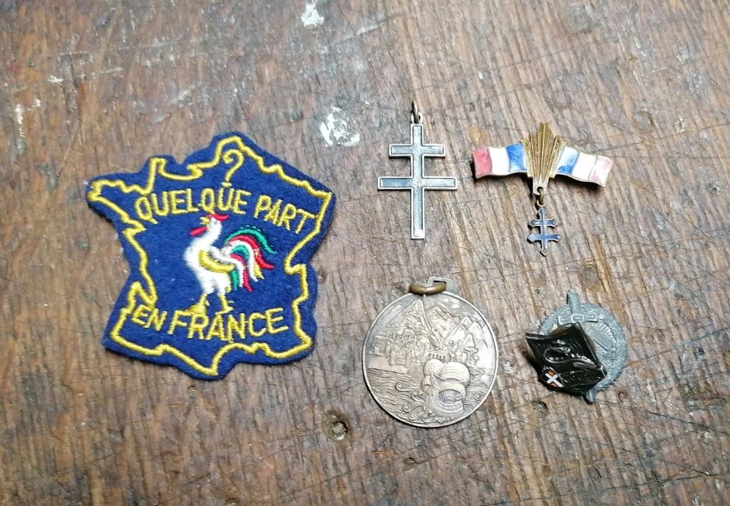 Lotmedaille militair medaillon Frankrijk Duitsland WO2 Indoc, Verzamelen, Militaria | Algemeen, Verzenden