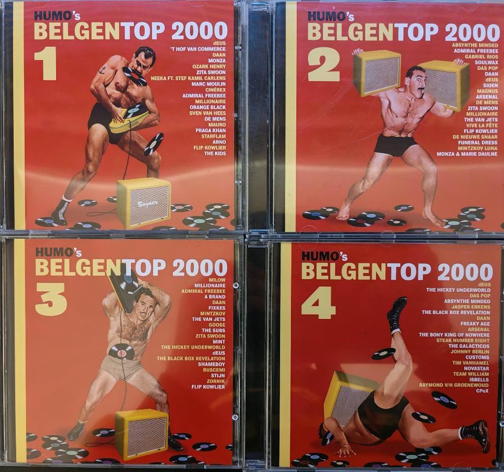 HUMO's BELGENTOP 2000 nrs. 1 t/m 4 (4 CD set), Cd's en Dvd's, Ophalen of Verzenden, Zo goed als nieuw, Pop