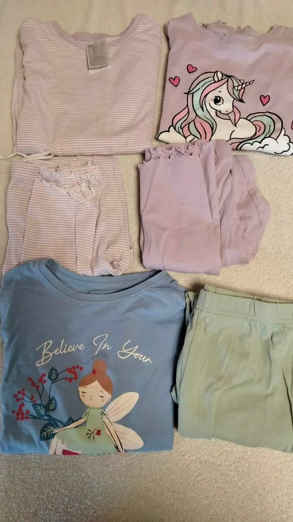 3 pyjama's meisje maat 128 - 134, Kinderen en Baby's, Nacht- of Onderkleding, Meisje, H&M, Ophalen of Verzenden
