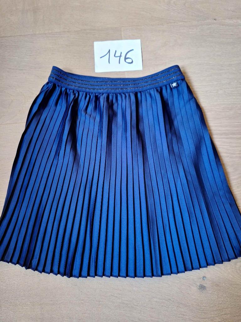 WE plooirok blauw mt 146 NIEUW, Ophalen of Verzenden, Zo goed als nieuw, Meisje, Jurk of Rok