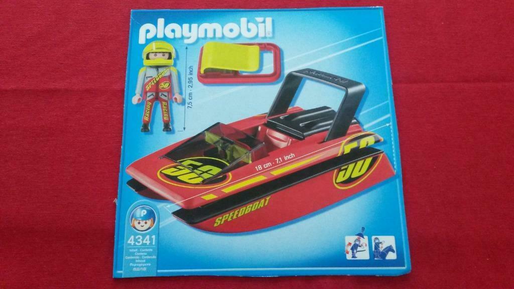 Playmobil 4341 Meeneem speedboot, Enlèvement ou Envoi, Comme neuf, Ensemble complet