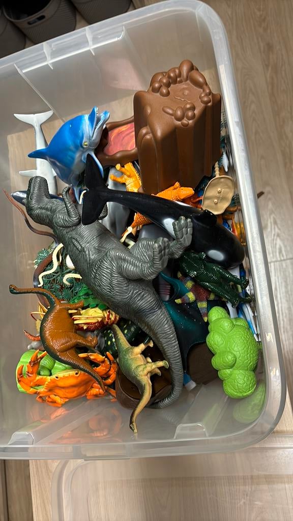 Plastieken beesten, Kinderen en Baby's, Ophalen, Zo goed als nieuw